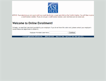 Tablet Screenshot of enroll.asiflex.com